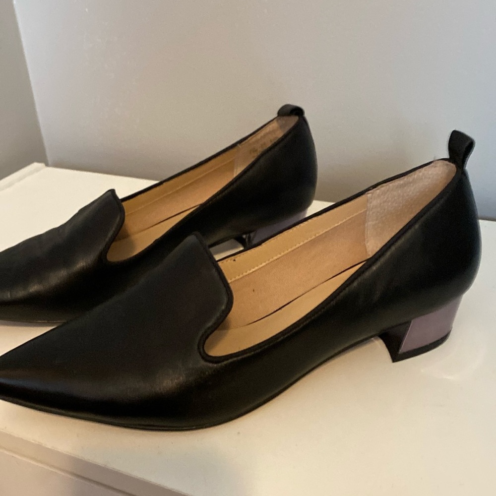 Leather loafers Franco Sarto Black 7.5